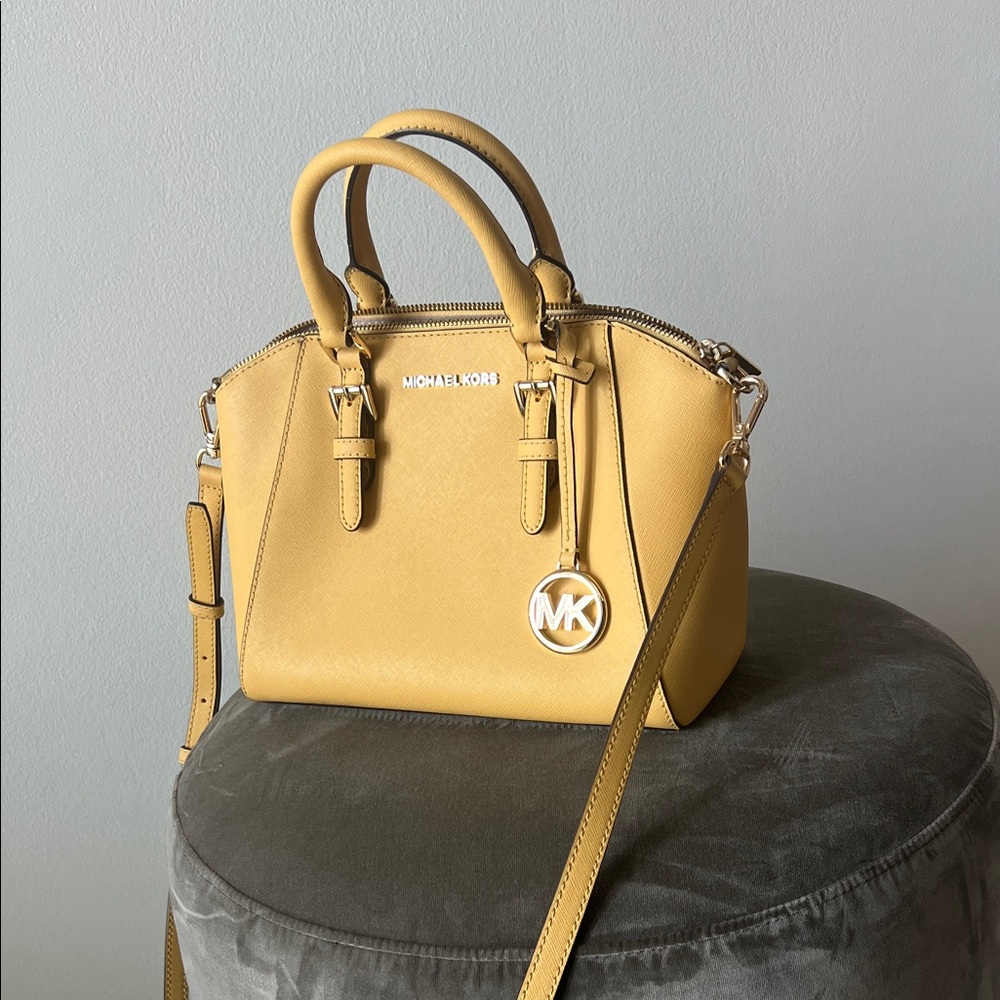 Michael Kors Mustard Yellow Satchel